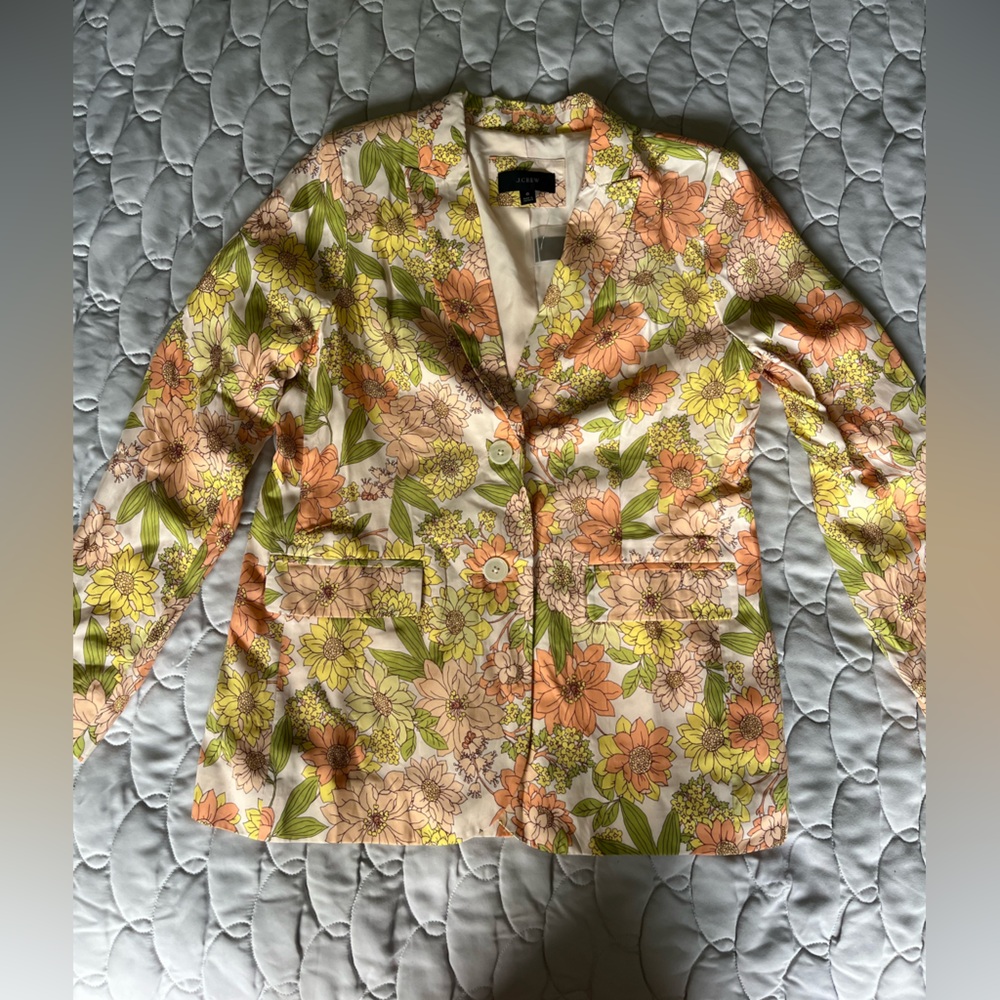 NWT J Crew Floral Blazer